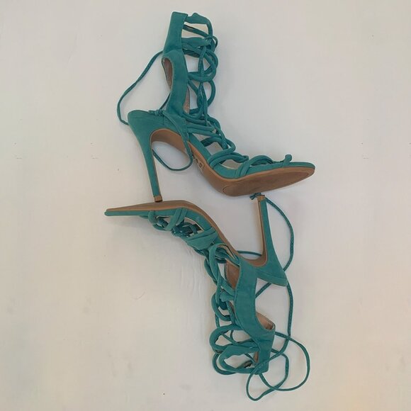 GO JANE Strappy Lace Up Round ToeStillettos - Picture 2 of 8